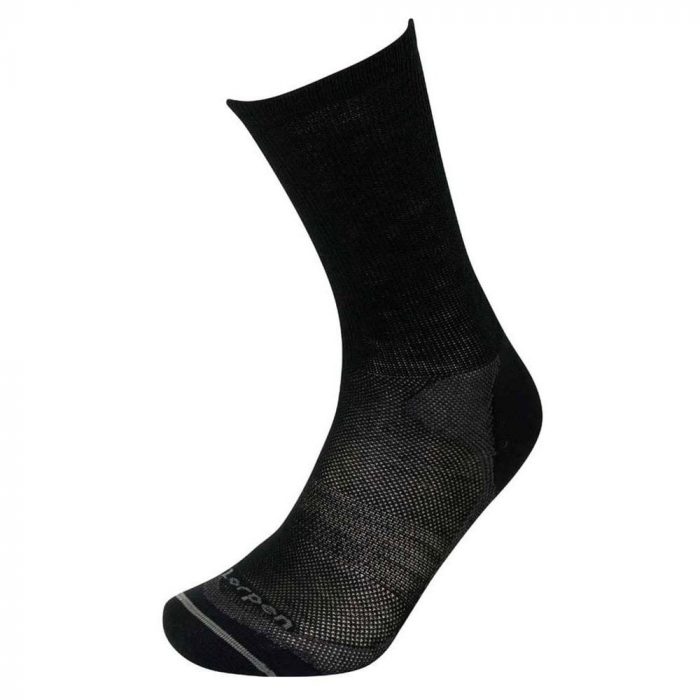 Black hiking merino wool socks