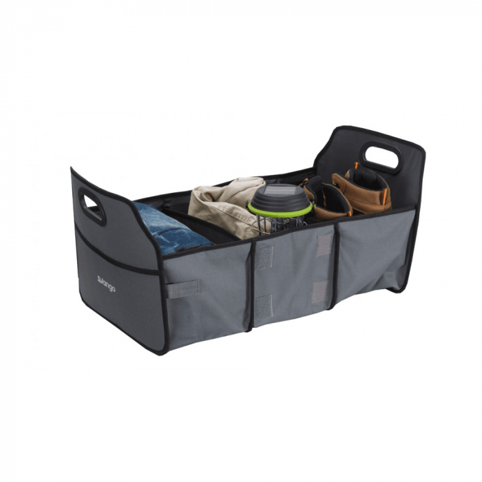 A three-section storage box