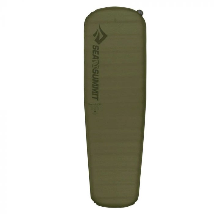 Green camping mat
