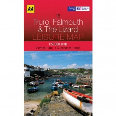 AA Leisure Map 19 Truro, Falmouth & The Lizard