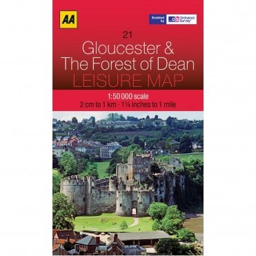 AA Leisure Map 21 Gloucester & The Forest of Dean