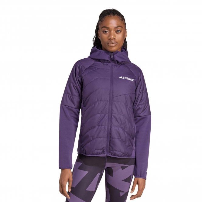 Adidas  Womens Terrex Multi CLIMAWARM Insulated Hybrid Hooded Jacket
