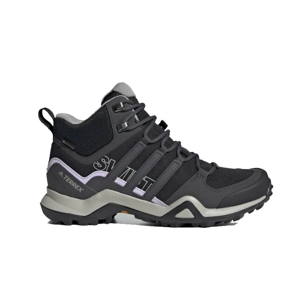 Adidas Women's Terrex Swift R2 Mid Gtx Boots: : Si Black/Grey/Purple Size 4.5 - Outdoor Action