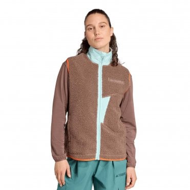 Adidas Womens Terrex Xploric High Pile Fleece Vest