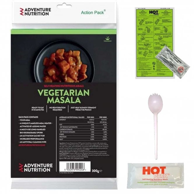 Adventure Nutrition  Action Pack Self Heating Vegetarian Masala