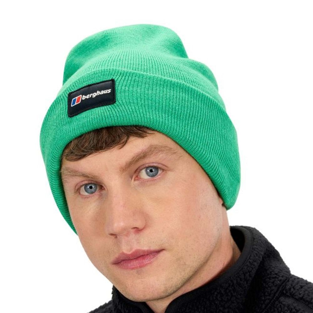 Berghaus Men's Logo Recognition Beanie: Colour: Green Small - Outdoor Action