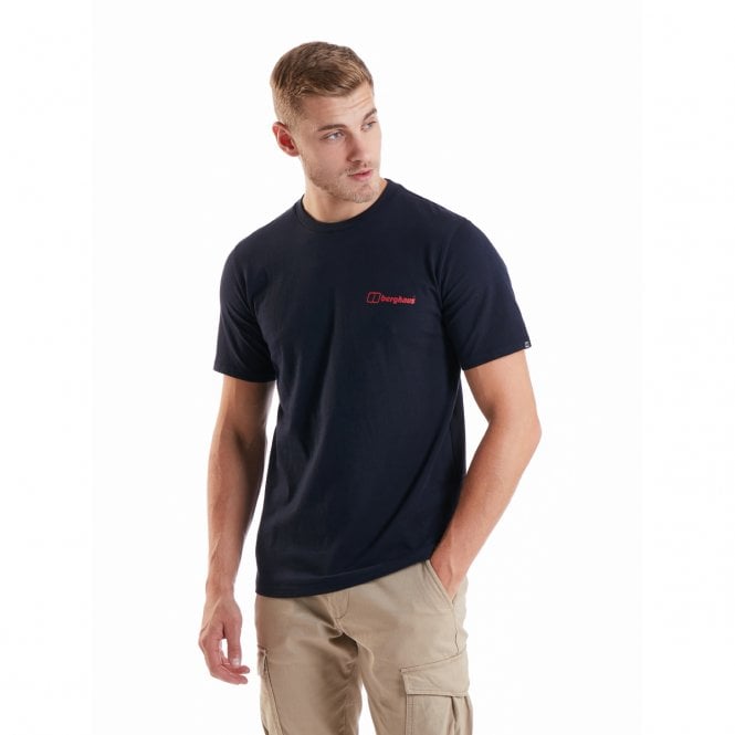 Berghaus Herren Bio-T-Shirt Mit Logo – 1er Pack, Aus Baumwolle, Bequemer Alltags-Schnitt