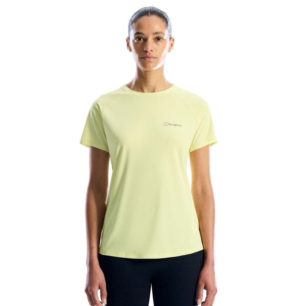Berghaus (12, Lemon Ice) Womens 24/7 Tech Short Sleeved Stretch Walking T-Shirt Top Tee - Image 4