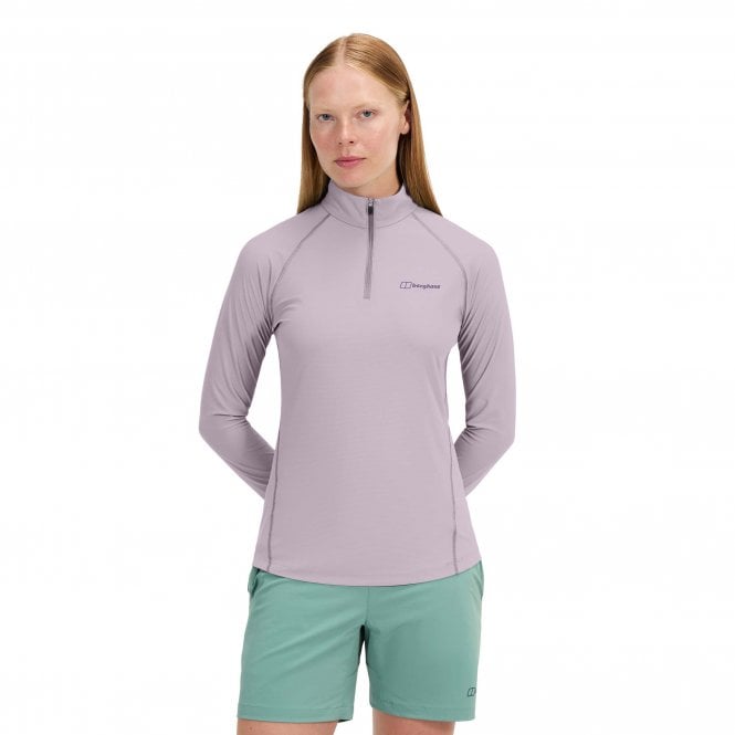 Berghaus  Womens 24/7 Half Zip Long Sleeve Tech Tee