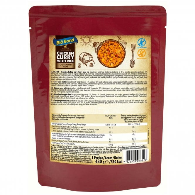 Bla Band  Chicken Curry with Rice Wet Meal 430g
