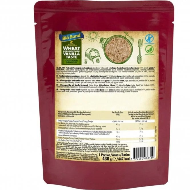 Bla Band  Wheat Porridge with Vanilla Wet Meal 430g