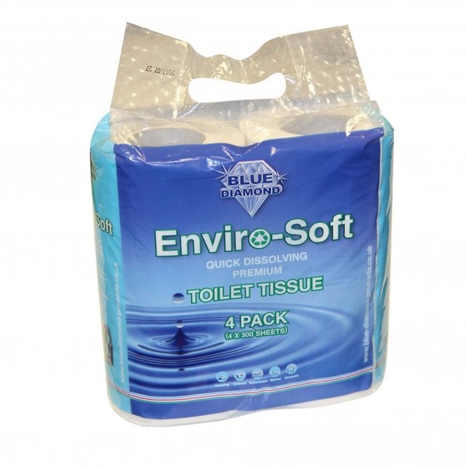 Blue Diamond  Enviro-Soft Premium Toilet Tissue 4 Pack