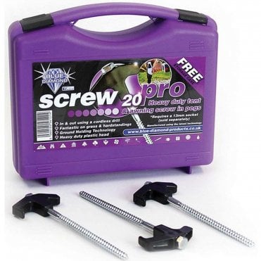 Blue Diamond Screw Pro Peg Set - 20 Piece