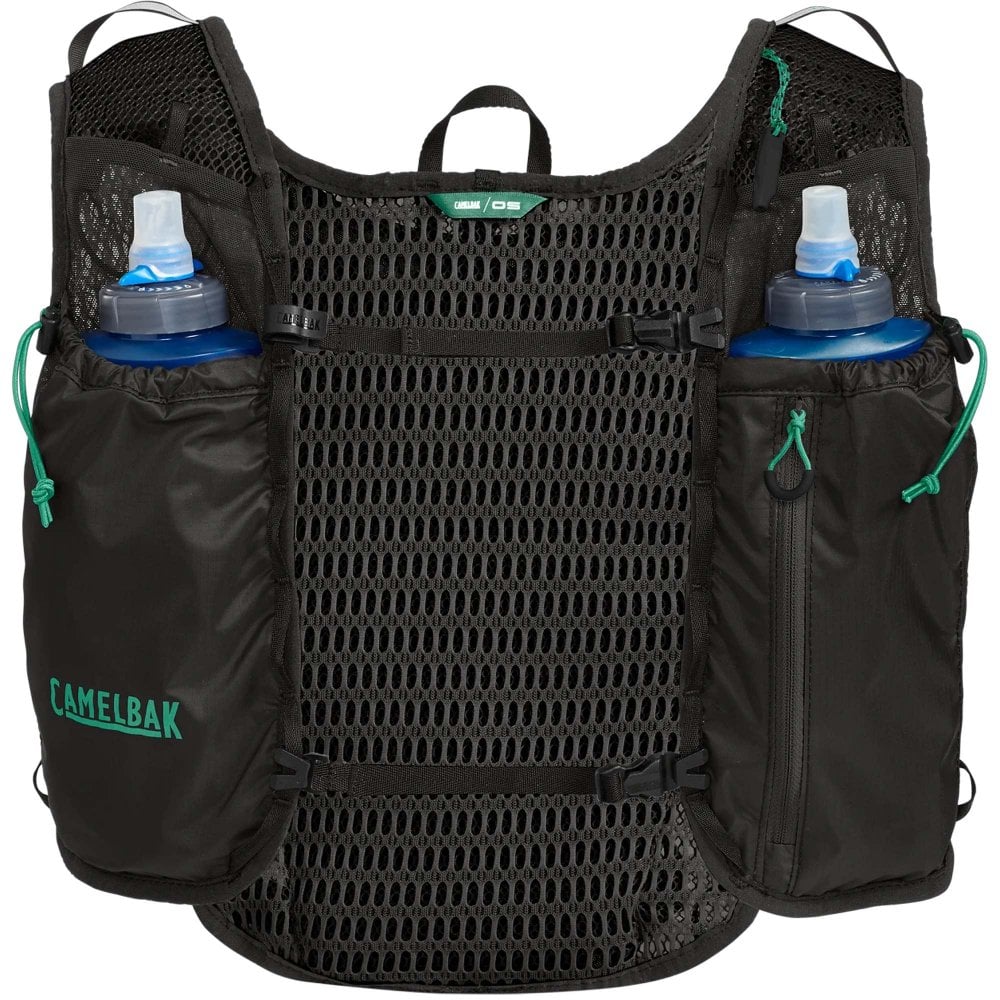 Camelbak Trail Run Vest with Two 17oz Quick Stow Flasks : Black Colour view 2