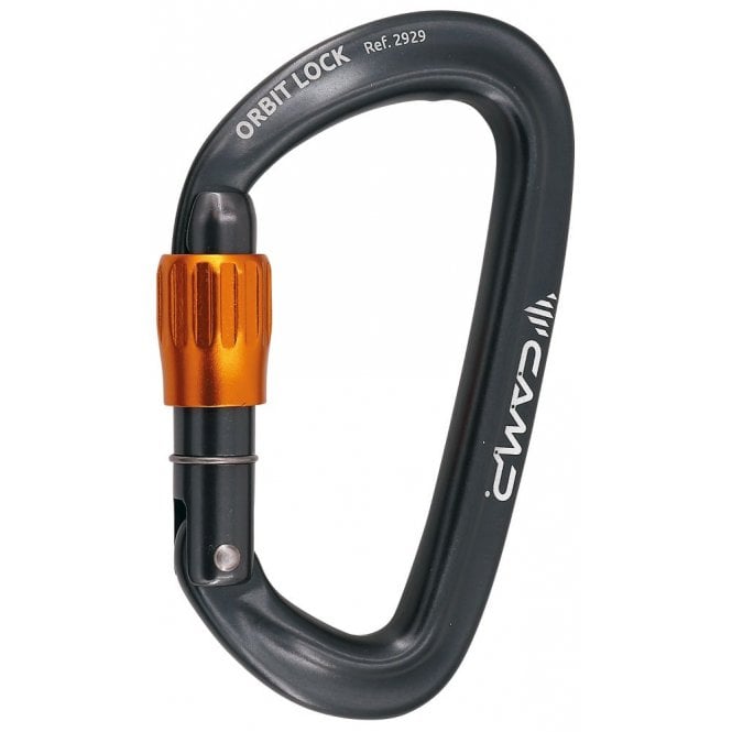 Camp  Orbit Lock Carabiner - Gun Metal