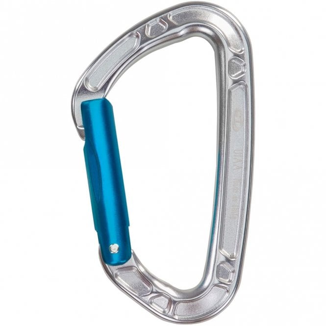 Climbing Technology  Aerial Pro Straight Gate Carabiner - Silver/Blue