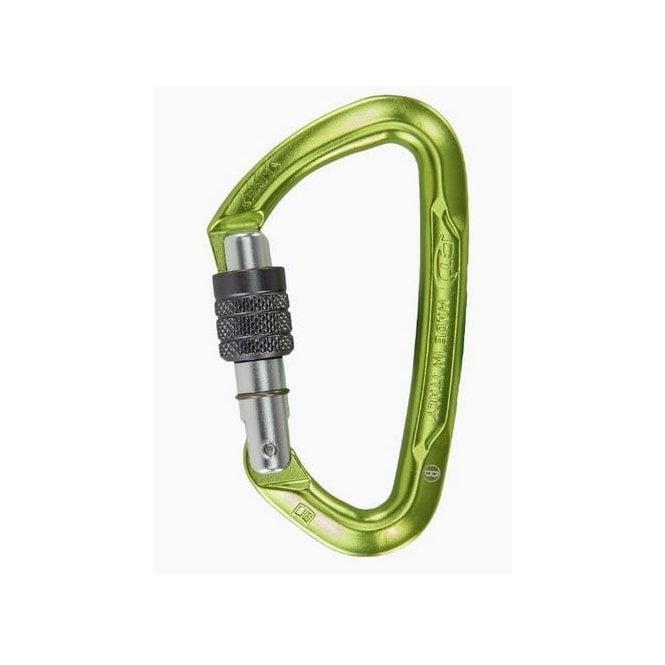 Climbing Technology  Lime Screw Gate Carabiner - Green/Grey