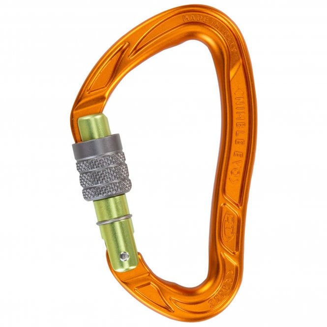 Climbing Technology  Nimble EVO Screw Gate Carabiner - Lobster/Green