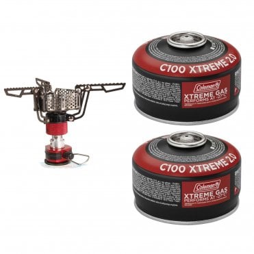 Coleman Coleman Fyrestorm Stove + 2 C100 Xtreme Gas Cartridge