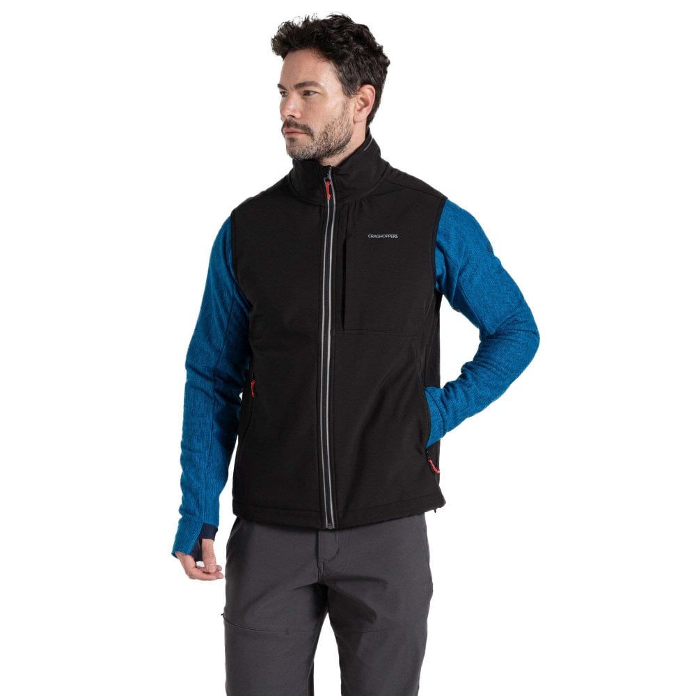 Craghoppers Men's Black Altis Softshell Vest: : :, Colour: Xxl