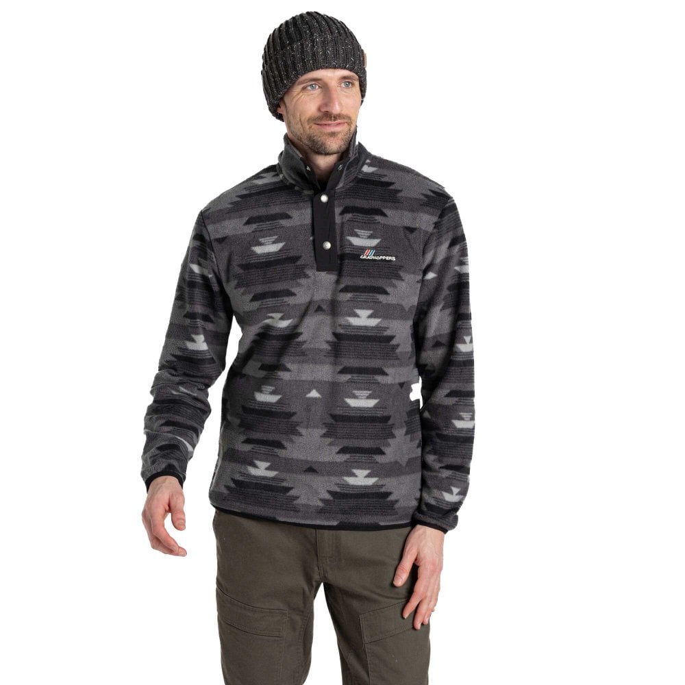 Craghoppers Men's Dark Iron Print Dewlish Overhead Fleece: : :, Colou Small