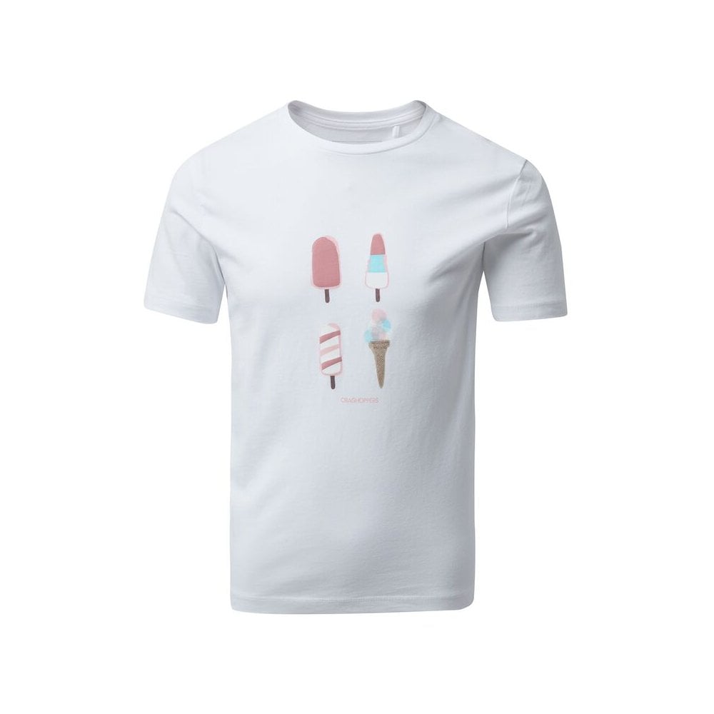 Craghoppers Girls Ravenna Tee: Optic White: 9-10 Years Size: 9-10 Year