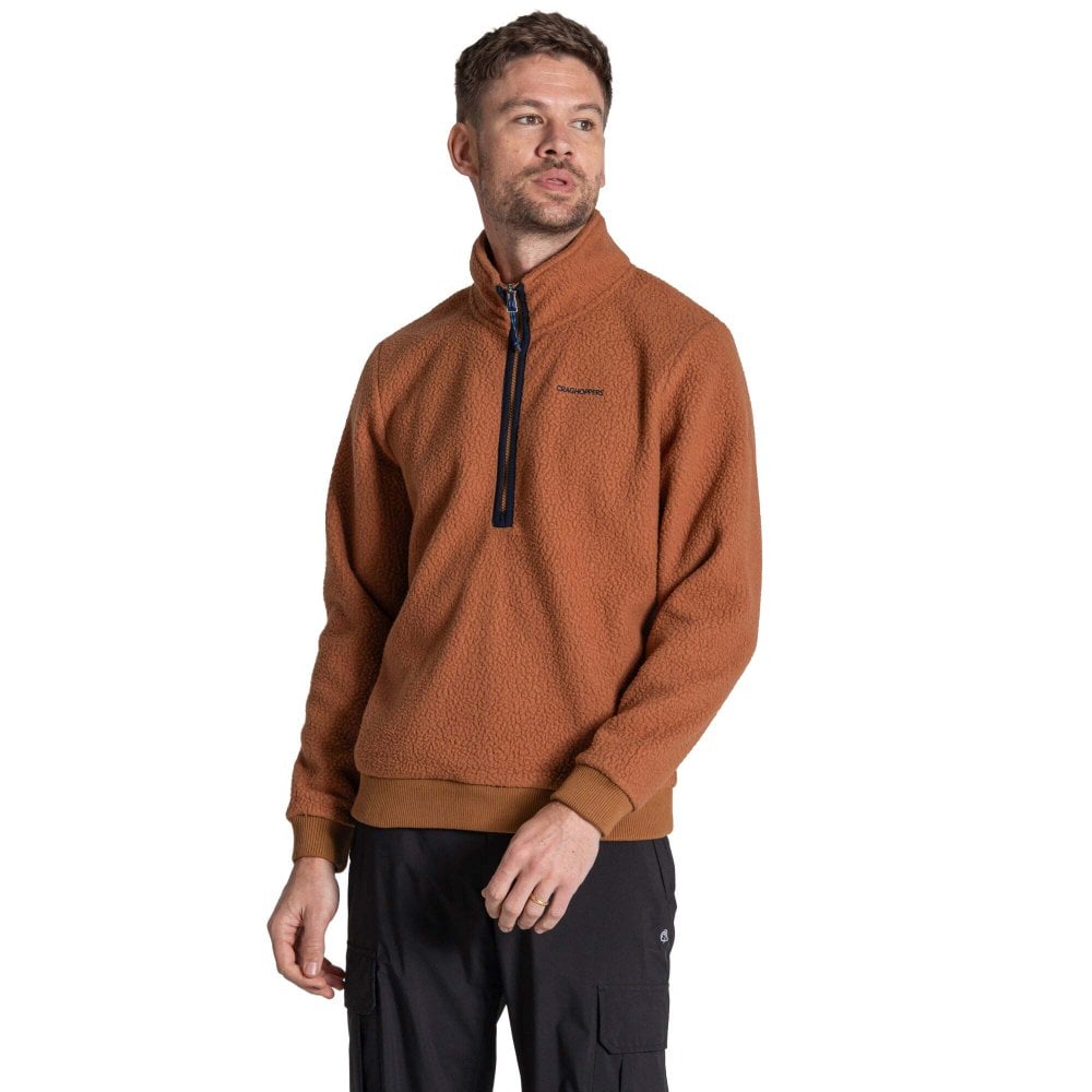 Craghoppers Men's Orange X National Trust Cormorant Half Zip Fleece - Image 3