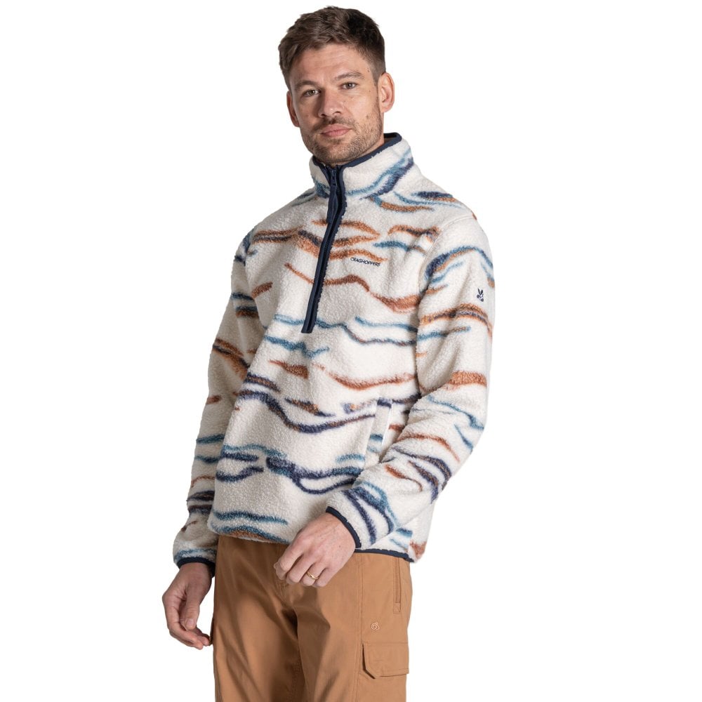 Craghoppers Men's National Trust Rawthey Half Zip Fleece: : Ecru/Winterstorm Large - Outdoor Action