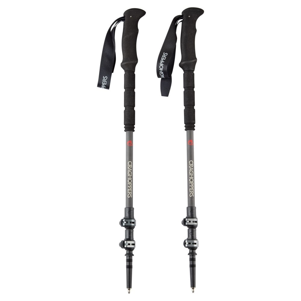 Craghoppers Treklite Carbon Walking Poles: Colour: Raw Carb Raw Carbon 63Cm - Outdoor Action
