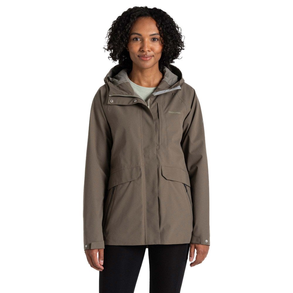 Craghoppers Women's Wild Olive Caldbeck Ii Waterproof Jacket: : : Size 16
