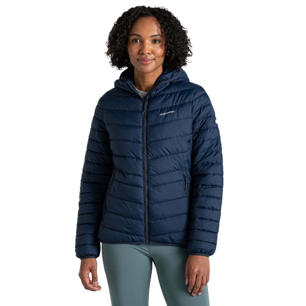 Craghoppers Women's Compresslite Ix Hooded Jacket: : : Blue Navy Size 8 - Outdoor Action