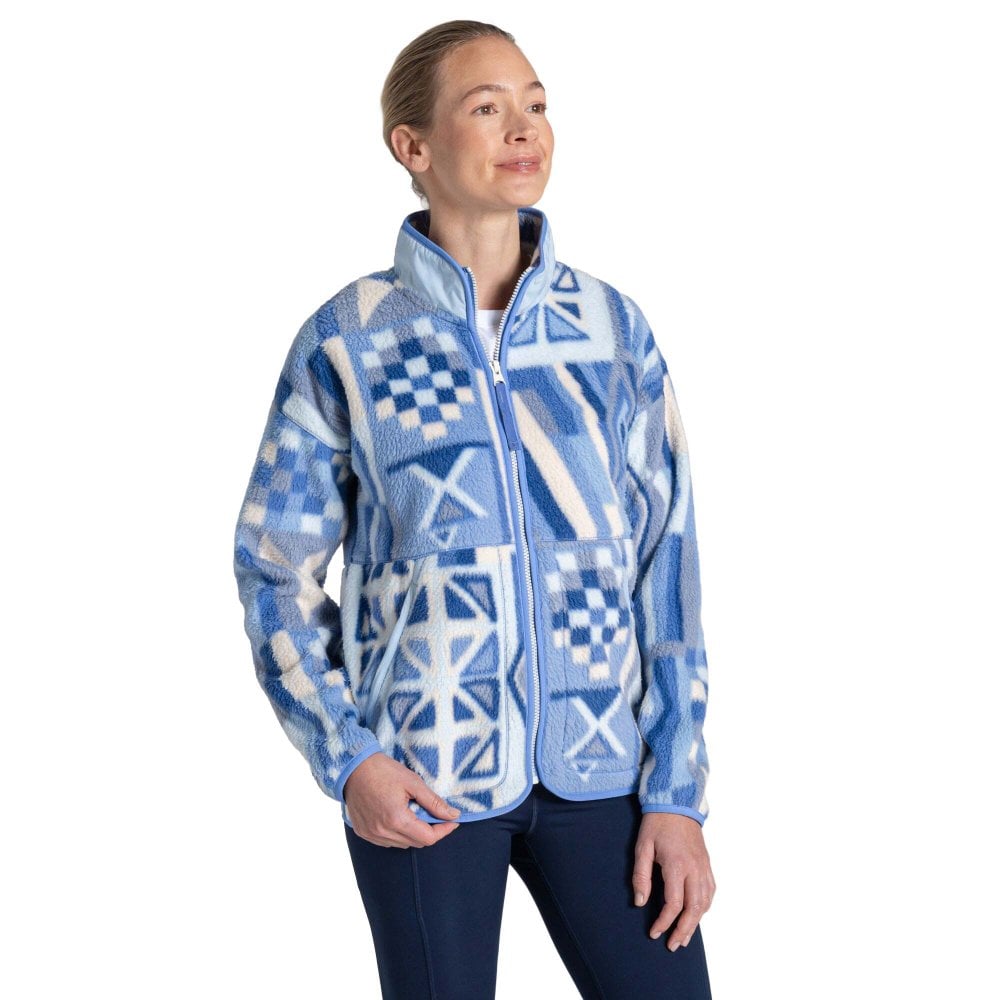 Craghoppers (12, Vinca Blue Print) Womens Dante Patterned Full Zip Fleece - Image 4
