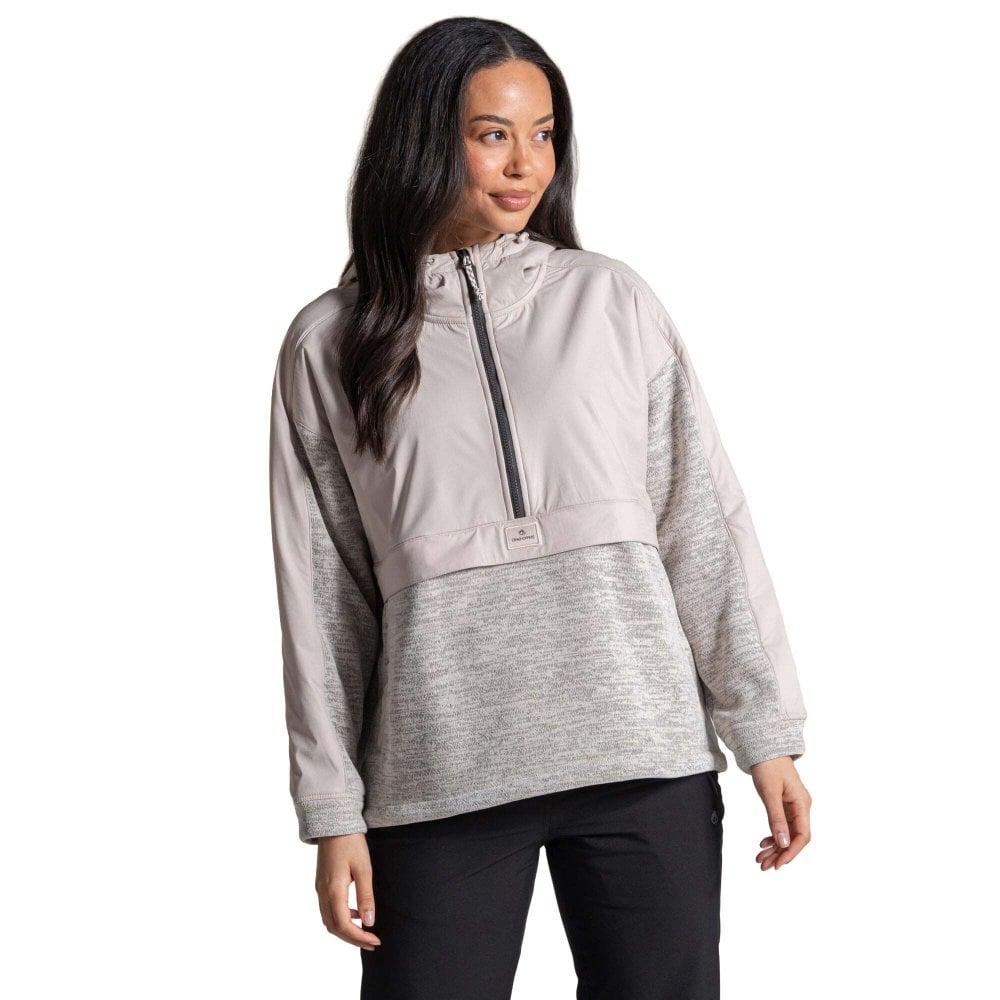 Craghoppers Women's Hanna Overhead Hooded Fleece: : :, Oyster Size 20 - Outdoor Action