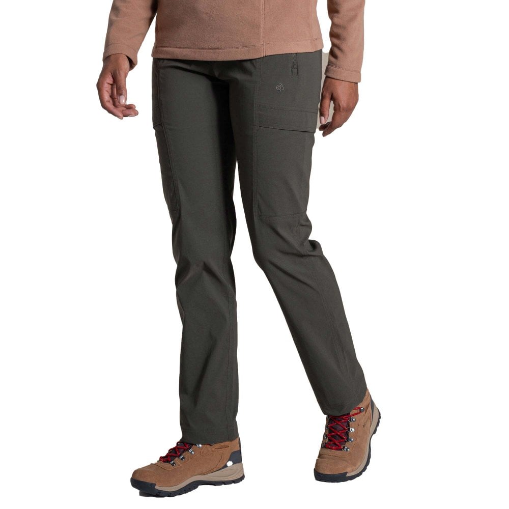 Craghoppers Women's Mid Khaki Kiwi Pro Cargo Trousers: : Regular Leg: Size 18