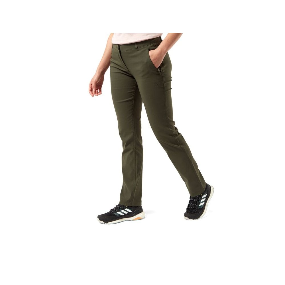 Craghoppers Women's Mid Khaki Kiwi Pro Trousers: : : 18, Regular Leg
