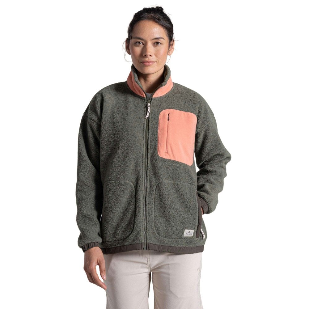 Craghoppers Women's Sanaa Fleece Jacket: : :, Colour Dark Sage Size 16 - Outdoor Action