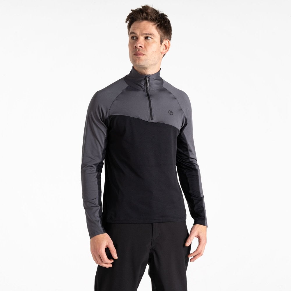 Dare2b Men's Ebony/Black Dignify Iii Core Stretch Midlayer: : :, Colo Medium