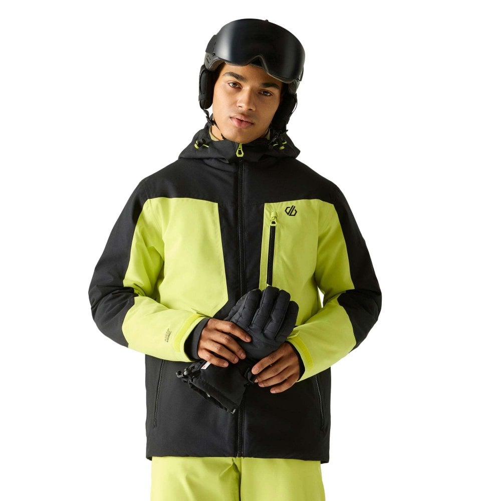 Dare2b Men's Eagle Iv Ski Jacket: : :, Colour: B Black/ Wild Lime Xxl - Outdoor Action