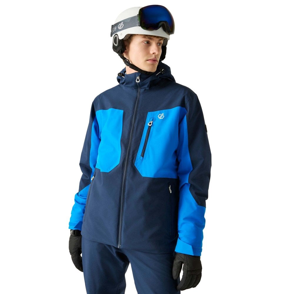 Dare2b Men's Eagle Iv Ski Jacket: : :, Colour: Nav Navy/Athletic Blue Medium - Outdoor Action
