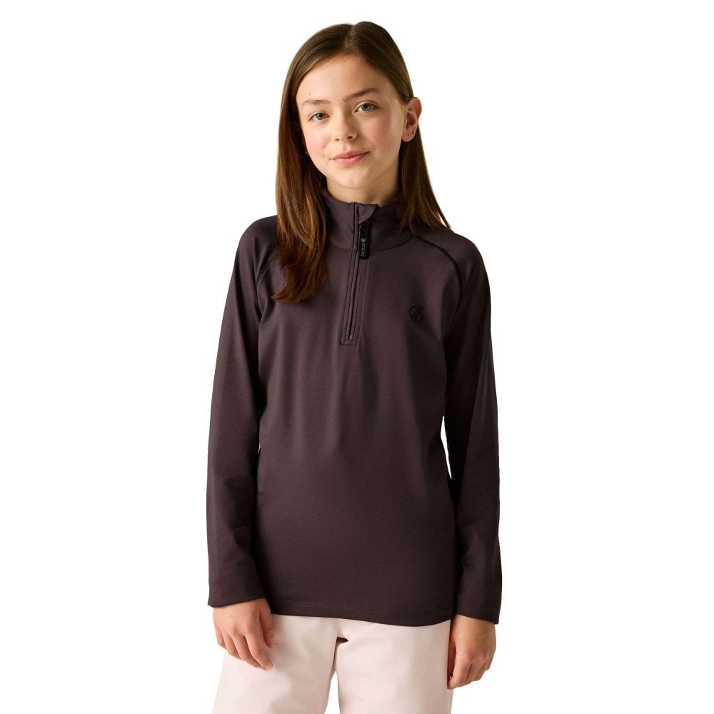 Dare2b Boys Kids Consist Ii Half Zip Core Stretch Midlayer: 7 Huckleberry Size 7-8 Years - Outdoor Action