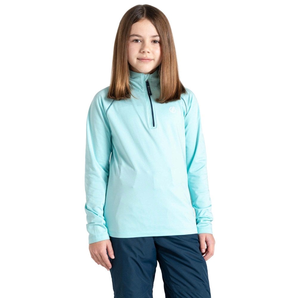 Dare2b Boys Kids Consist Ii Half Zip Core Stretch Midlayer: 1 Water Ballet Size 13 Years - Outdoor Action