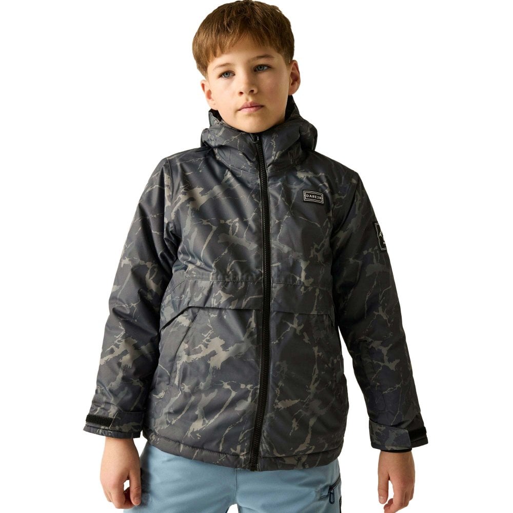 Dare2b Unisex Kids Kids Wing It Ski Jacket: : : 13 Dark Cracked Print Size 13 Years - Outdoor Action