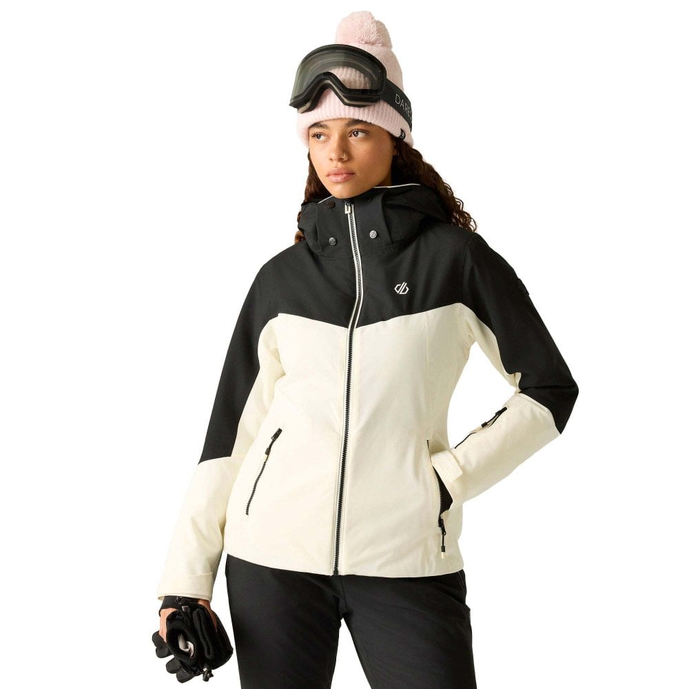 Dare2b Women's Flurry Iii Ski Jacket: : :, Colour: Black/Egret Size 20 - Outdoor Action
