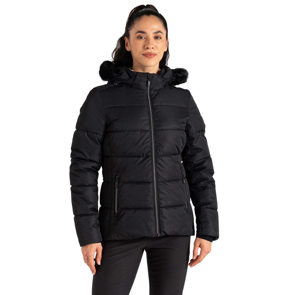 Dare 2B Women's Glamourize V Baffled Ski Jacket - Black Size 14 - Image 3