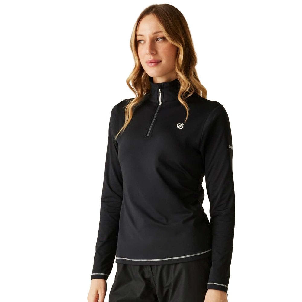 Dare2b Women's Lowline Ii Core Stretch Midlayer: : : Black/Black Size 12 - Outdoor Action