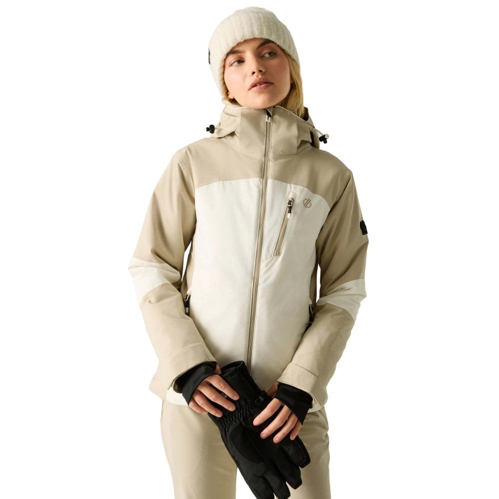 Dare2b Women's Lumi Ski Jacket: : :, Colou White Pepper/ Egret Size 18 - Outdoor Action
