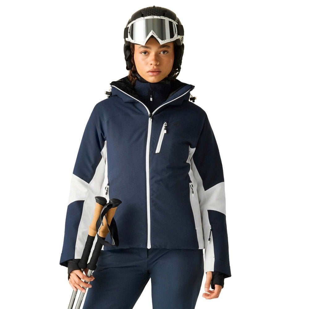 Dare2b Women's Lumi Ski Jacket: : :, Colour: /E Navy/Egret Size 14 - Outdoor Action