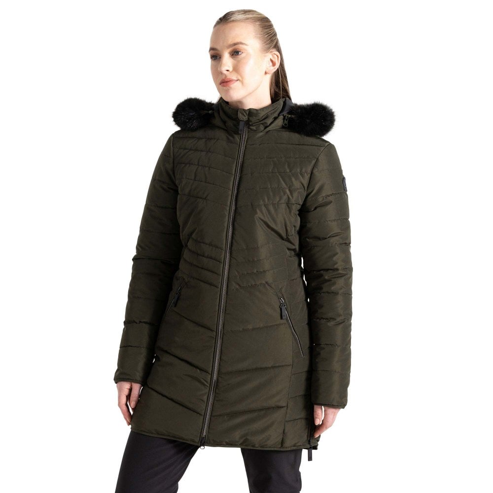 Dare 2B Women's Green Waterproof Striking Iv Jacket Size: 12 - Image 2