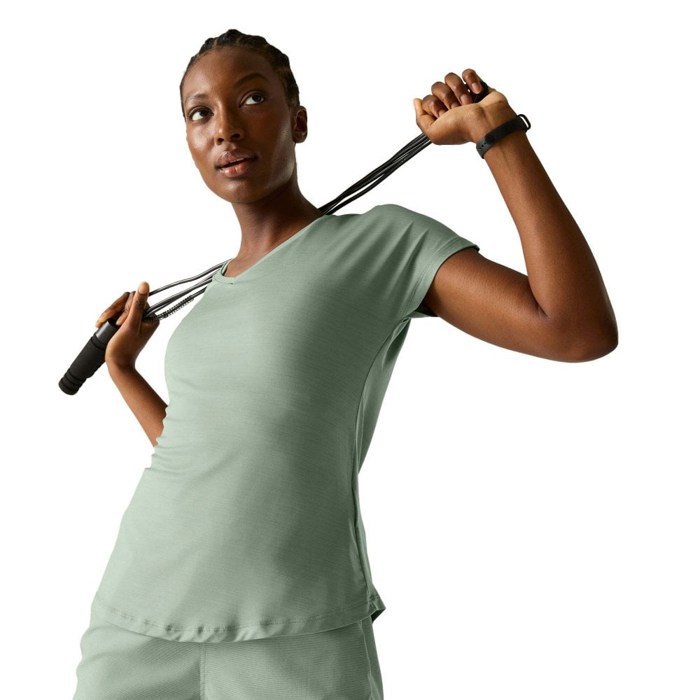 Dare 2B Women's Pale Green Vigilant Lightweight Active T-Shirt In | Size: 8 - Image 5