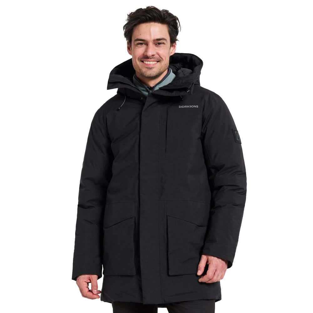 Didriksons Men's Akilles 2 Waterproof Parka: : :, Colour: Bla Black Extra Large - Outdoor Action